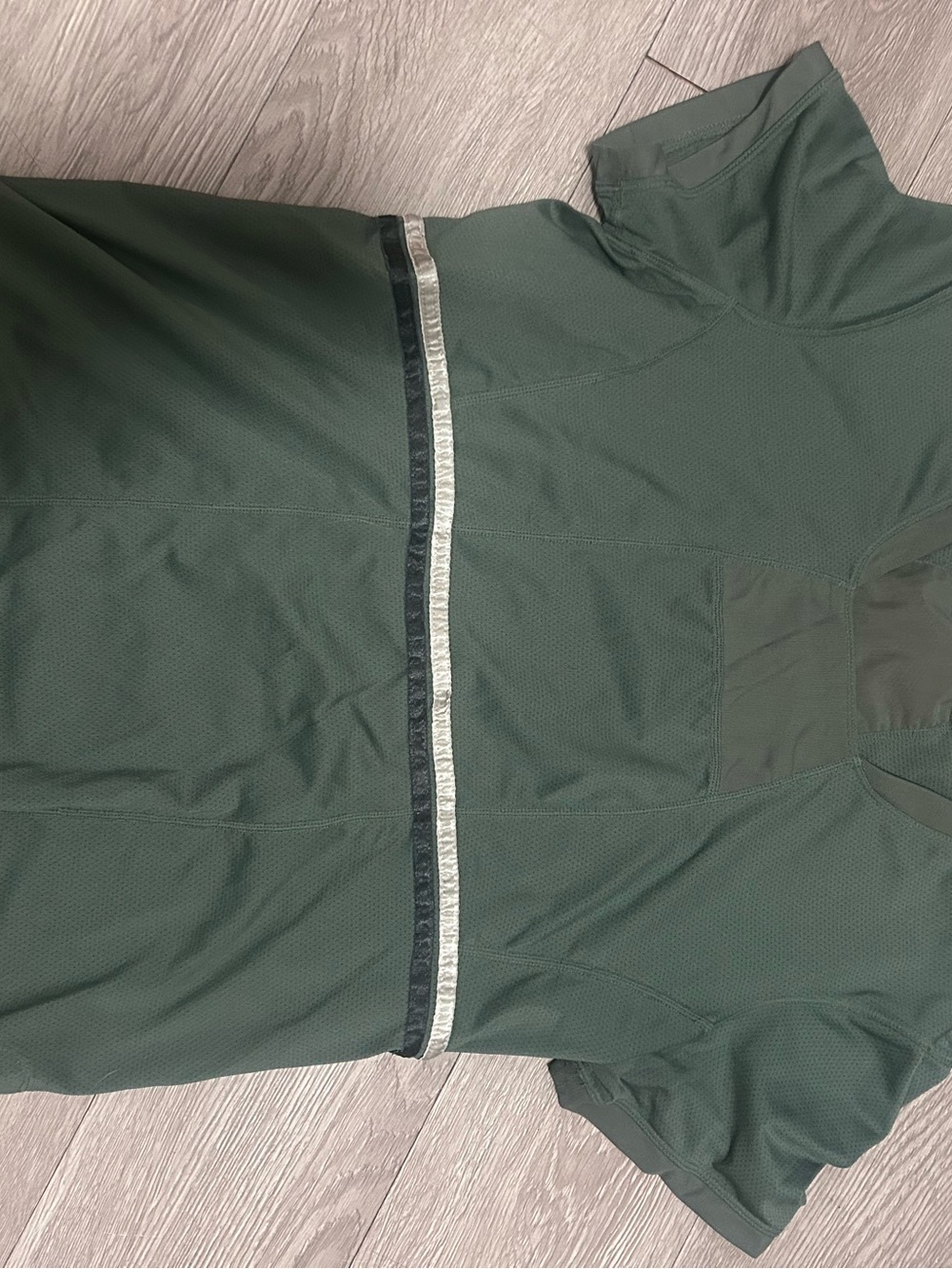lululemon athletica Olive Green Short Sleeve Athletic Tee